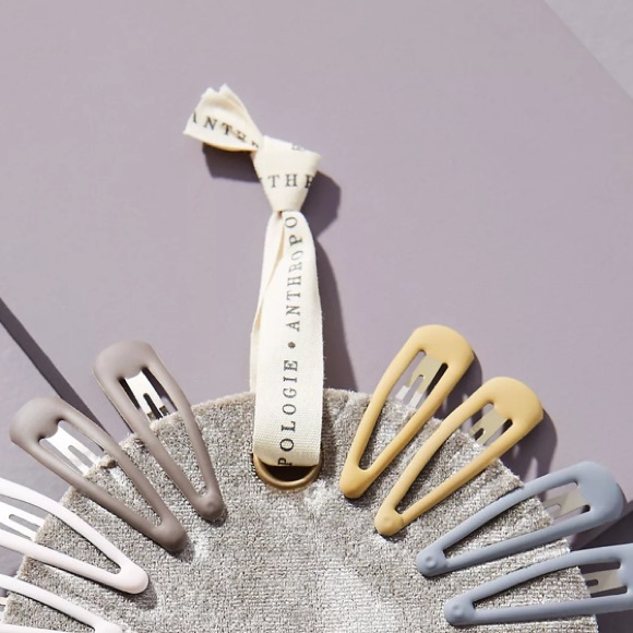 Anthropologie Rainbow Hair Clip Set - Picture 5 of 7